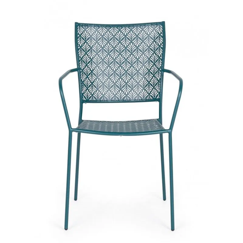 Bizzotto outdoor Sedia con braccioli Lizette ocean